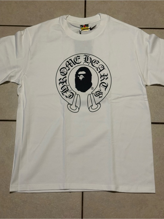 Chrome Hearts Other - Chrome Hearts White Tee with Black Logo Ape Graphic